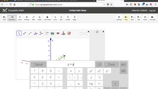 Geogebra3d en Graspable Math