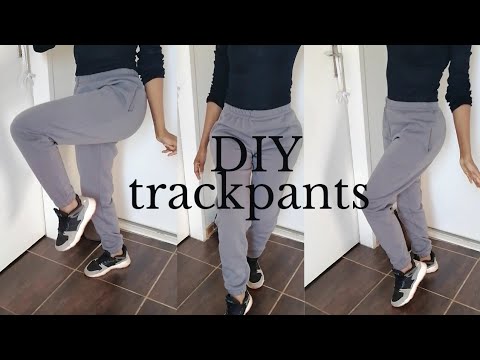 DIY trackpants | How to make trackpants with pockets - YouTube