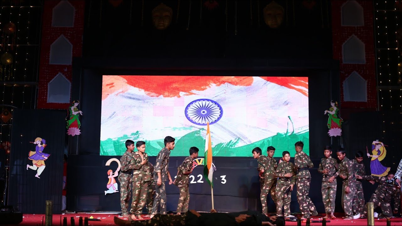 Desh Bhakti Dance - Annual Function 2022, Edify School Chhindwara - YouTube