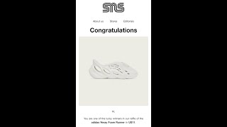 SNS Raffle Win : Yeezy Foam Runner : Live cop with thehighrollerm85