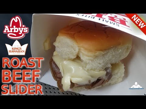 Arby S Kings Hawaiian Roast Beef Slider Review Youtube