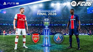 FIFA 26 - Arsenal vs. PSG - UEFA Champions League 25/26 Final Match | PS5™ Pro [4K60]