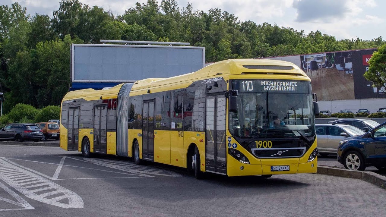 [Linia 110] Michałkowice Wyzwolenia - Muchowiec Korty Pętla (Volvo 7900A S-Charge hybrid #1902)