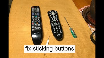 tv remote control buttons sticking *FIX*