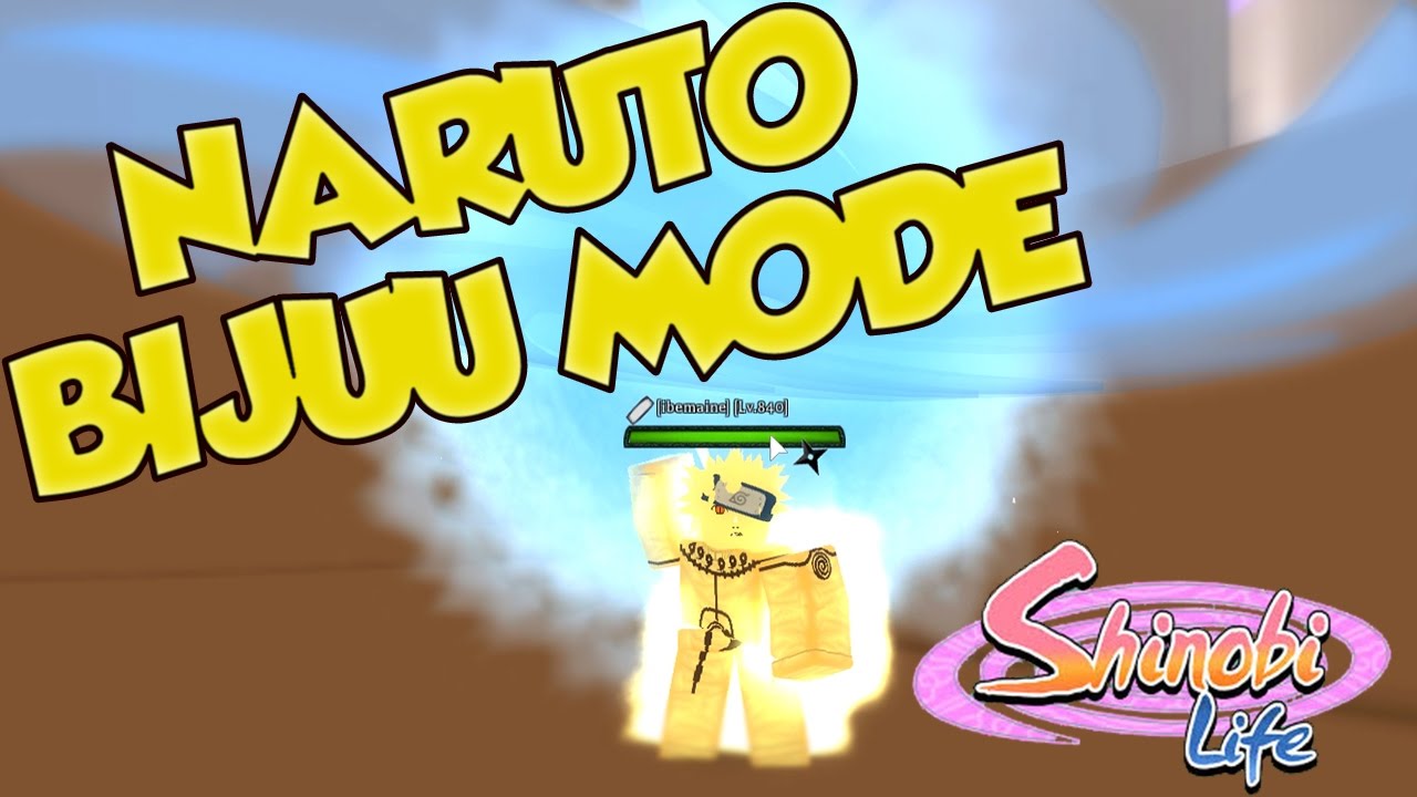 How To Get Naruto Bijuu Chakra Cloak Roblox Shinobi Life Ibemaine Youtube - naruto kurama mode roblox