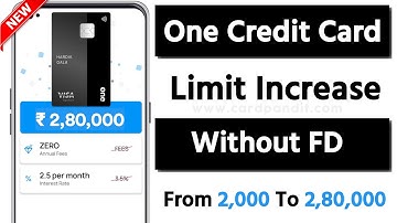 One Credit Card Limit Increase Offer Without FD 2024 | How To Increase Onecard Credit Limit