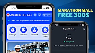 Marathon Mall | Latest Usdt Earning Site | Free Usdt Instant Withrawal | Usdt Investment Platform