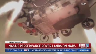 NASA rover lands on Mars to look for signs of ancient life