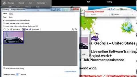 QTP Tutorials | UFT Videos | How To Insert Bitmap Checkpoint in UFT|QTP 11.5 Tutorials for Beginners