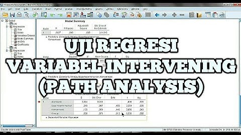 SPSS Uji Regresi Pada Variabel Intervening Beserta Interpretasi Lengkap