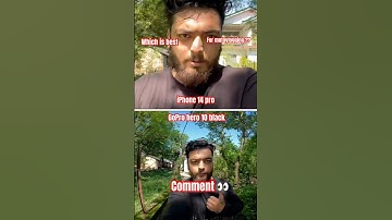 Which is best for motovlogging ?? | iPhone or GoPro #shorts