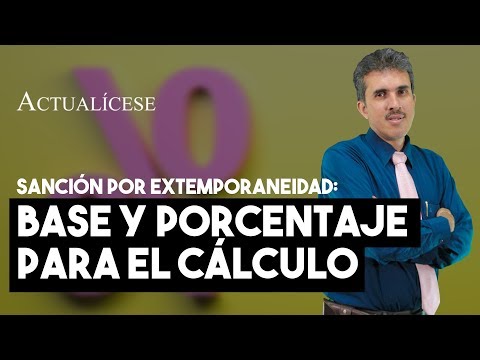 Sanción por extemporaneidad:
