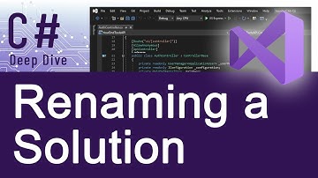 Renaming a Solution in Visual Studio