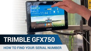 How to find your serial number on Trimble GFX750