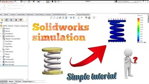 Spring Simulation Analysis in Solidworks | Design in Solidworks |#solidworkstutorialsforbeginners