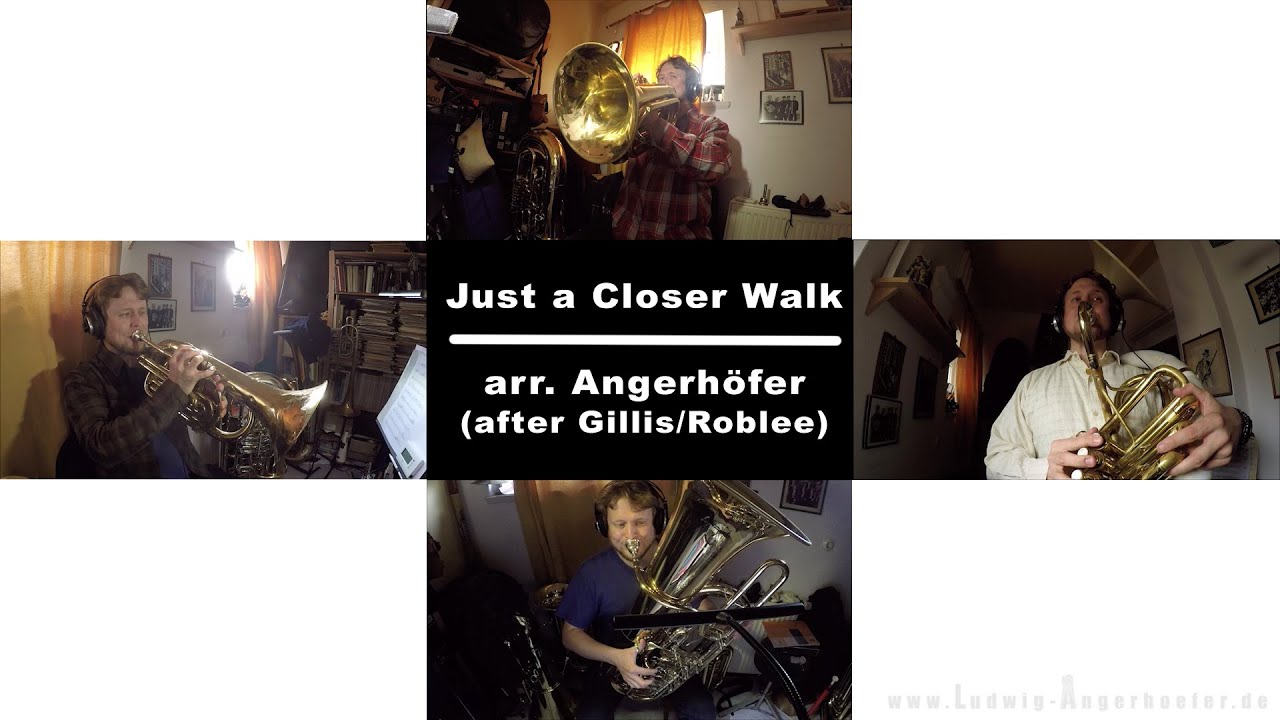 Just A Closer Walk with Sousaphone Solo for Low Brass (Tuba) Quartet