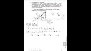 Practice Final _ Static Equilibrium question video solution