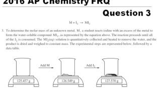 2016 AP Exam FRQ #3