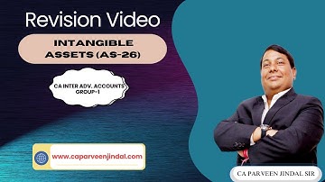 Revision Video On Intangible Assets (AS-26) For CA Inter Adv. Accounts GR-1