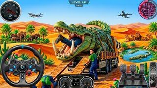 🐊Animal Transport Truck 🚛😱 | Dangerous Offroad Driving Game 3D | crocodile Android Gameplay 2026 screenshot 3
