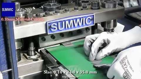 0.10 mm Thin Material Cutting and Punching / Strip Core Cutting Line SL-200