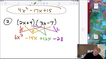 Algebra 1 Ch. 8-3 Multiplying binomials