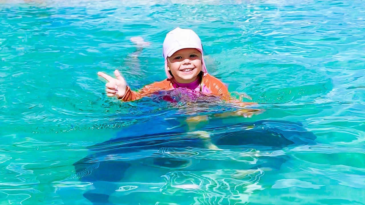 A lot of fun on the beach with parents
