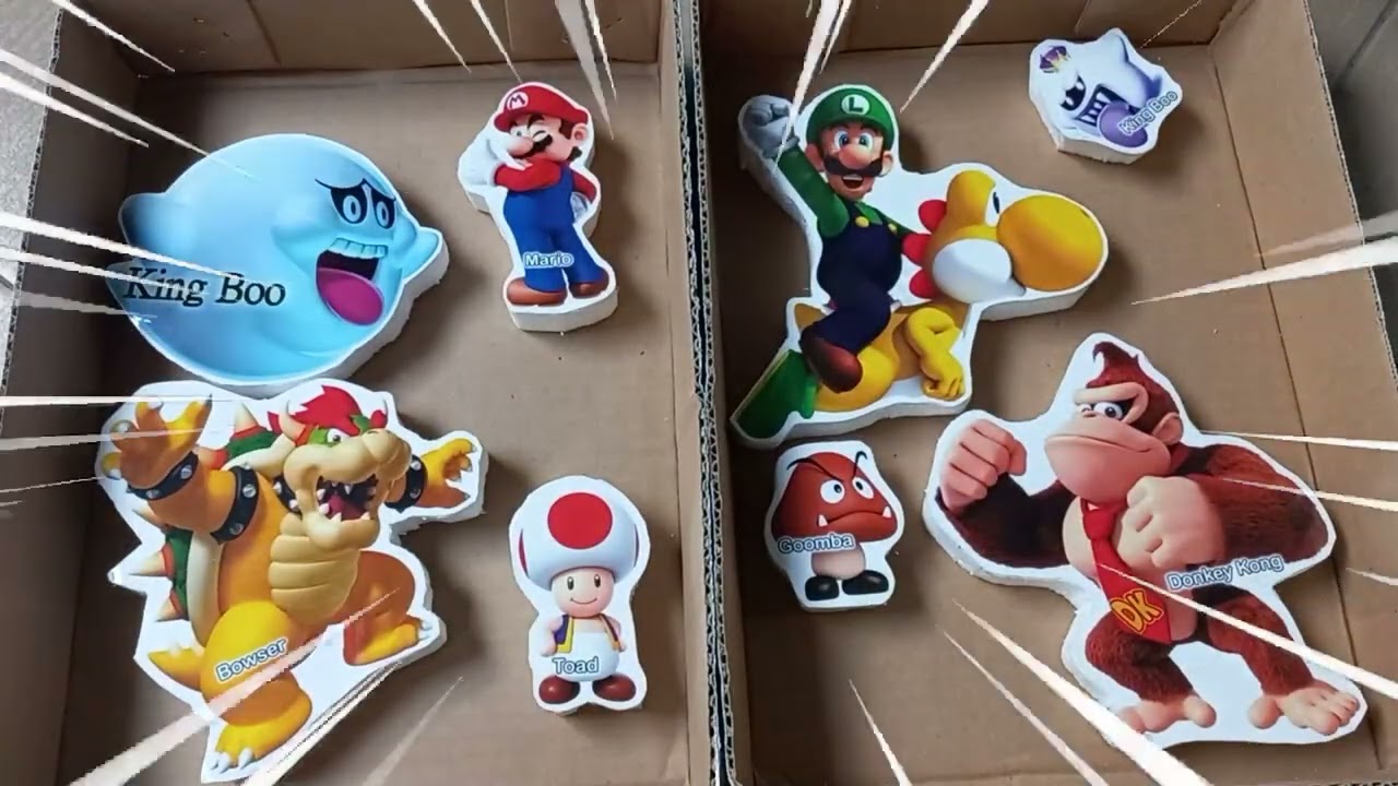 Unboxing Goomba & Green Shell Attack! 🐢 Super Mario Bros Enemies ASMR