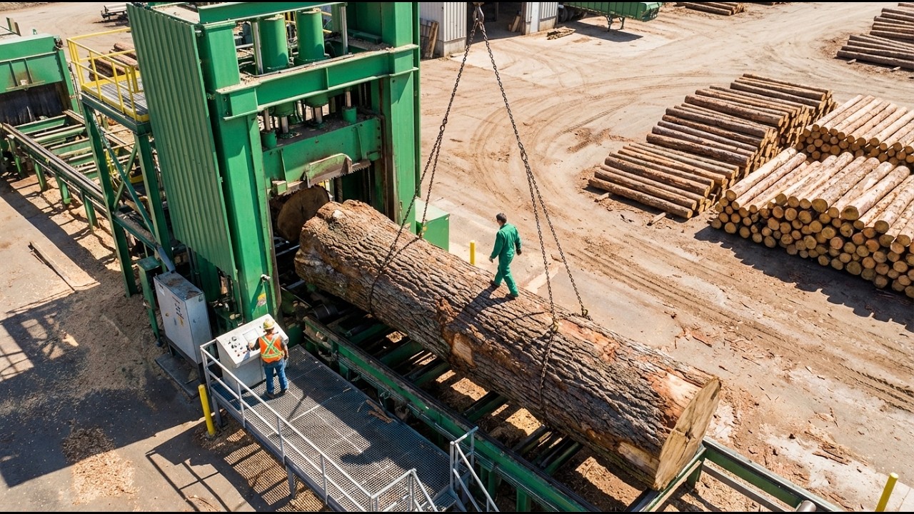 Inside a Billion Dollar Sawmill From Log to Table How Plywood is Actually Made