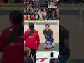 Japanese volleyballer says sorry with headfirst sliding bow #shorts