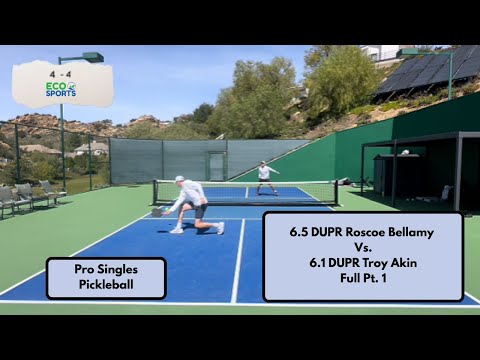 Pro Pickleball Singles #17 Roscoe Bellamy vs #61 Troy Akin | 6.5 DUPR vs 6.1 DUPR Pt. 1 Game 1