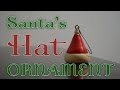 Making Santa Hat candy ornament on a lathe - Woodturning Santa Hat Making Santa Hat candy ornament on a lathe - Woodturning Santa Hat