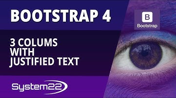 Bootstrap 4 Basics 3 Colums With Justified Text