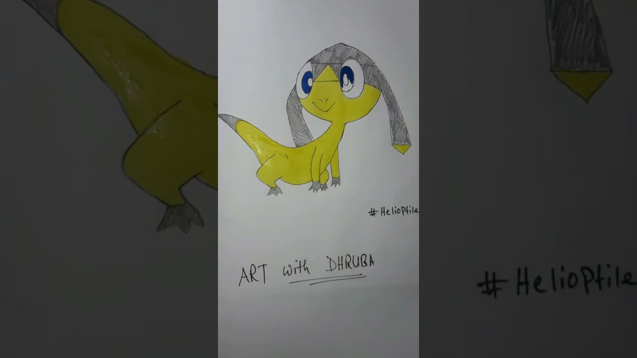 Helioptile Drawing Part2 