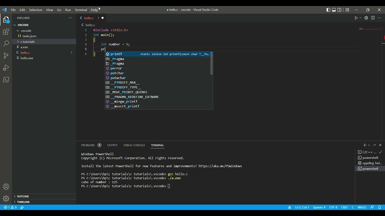 Take a number from user & output its cube - YouTube