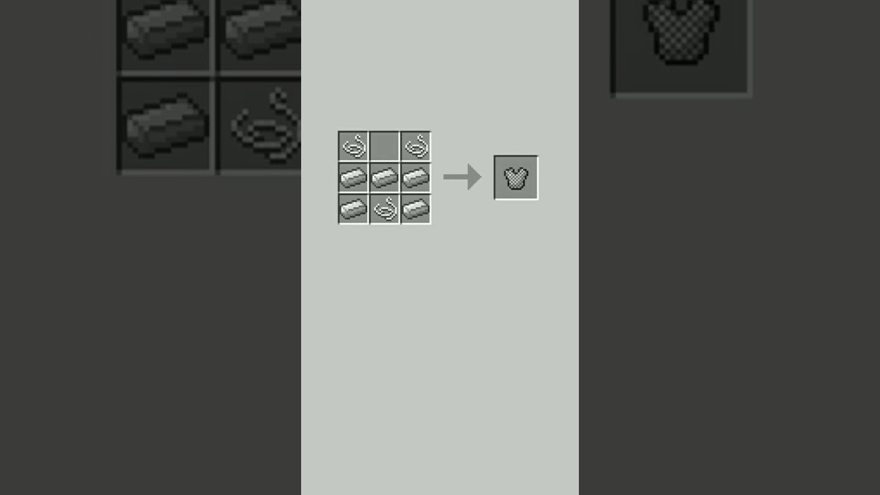 how to make chain ⛓️ Armor in Minecraft 💯🔥💥🥵🤯