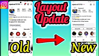 INSTAGRAM UPDATE: Instagram Changed Profile Layout \ Instagram Profile Page Update \ Tamil rek