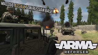 MASSIVE ALL-OUT ASSAULT ON RUSSIAN STRONGHOLD! | Arma Reforger PVE Operation