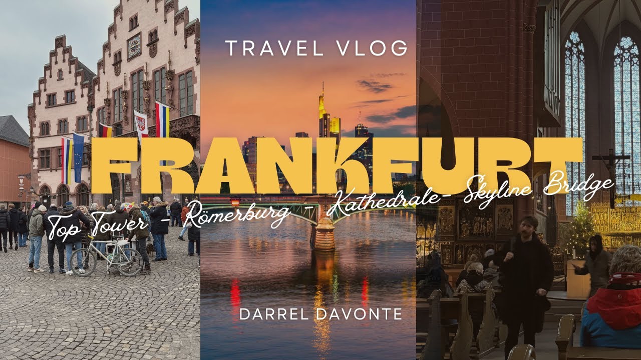 Frankfurt Travel Vlog 🇩🇪 | Top Tower, Römerberg, Cathedral & Skyline Bridge