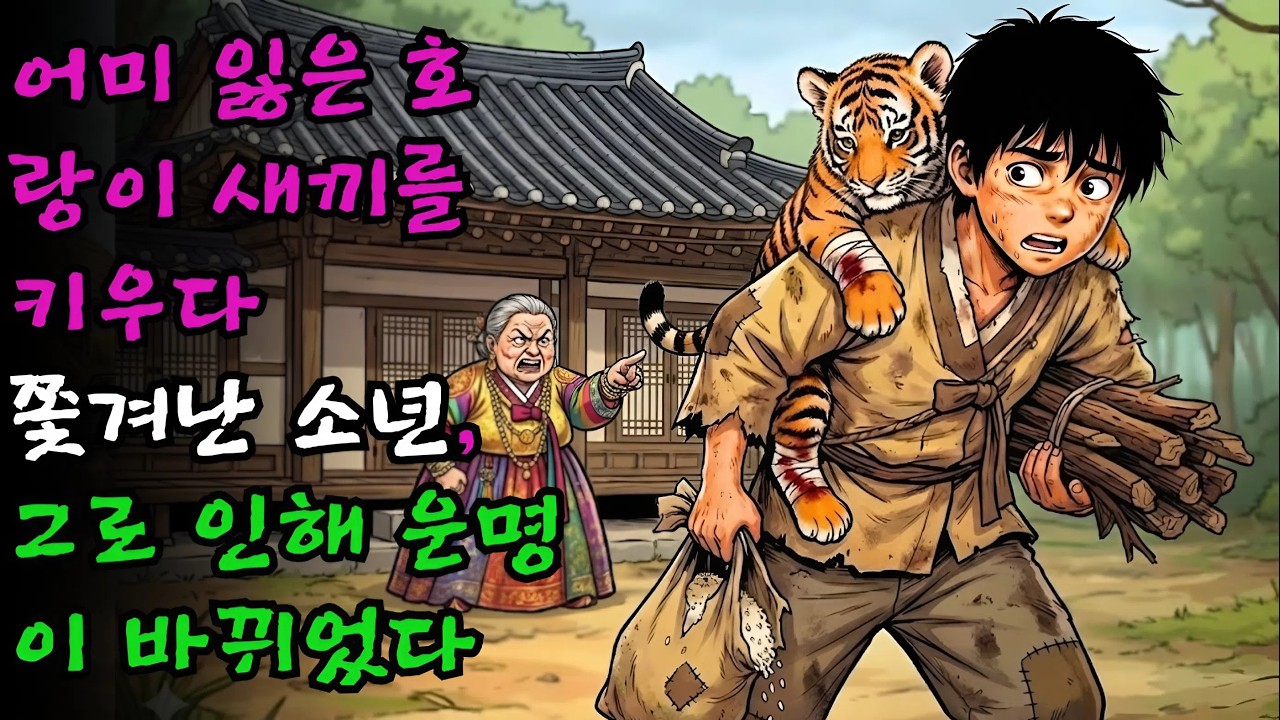 어미를 잃은 호랑이 새끼를 몰래 키우다 집에서 쫓겨난 소년, 그것이 그의 운명을 바꾸는 전환점이 되었다