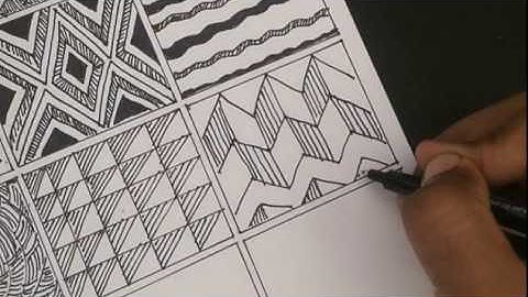 15 Zentangle Patterns | Part 1 | pop art Tutorials