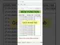 Get current date & time instantly using the NOW function in Excel! #excel #exceltips #exceltricks