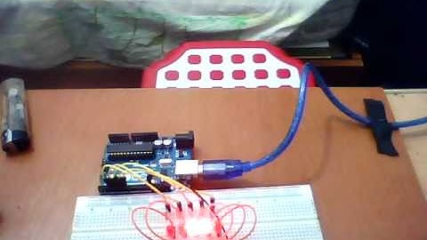 Arduino ile yürüyen ışık