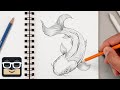 How to Draw a Realistic Koi Fish | Step by Step Sketch Lesson