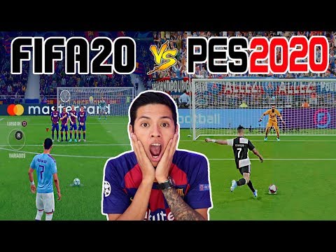 FIFA20 vs PES2020 ⚽️ PSG vs Juventus | Barça vs Manchester City | Gameplay Comparacion