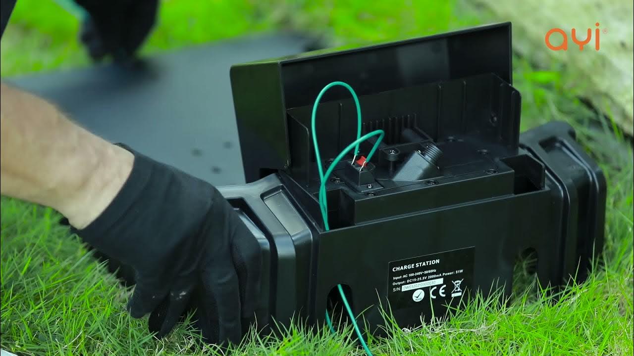 AYI Robot lawnmower Setup YouTube