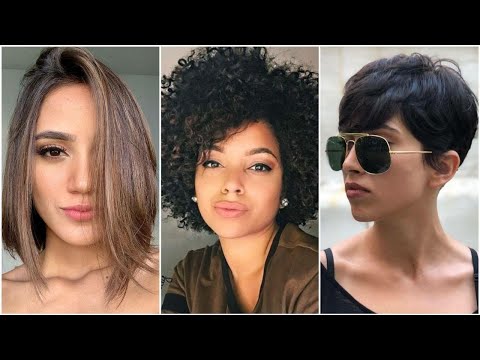 Vídeo: Cortes de cabelo para cabelo curto 2021 após 30 anos