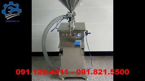 Máy chiết rót mỹ phẩm 1 vòi bán tự động, máy chiết rót dung dich lỏng sệt