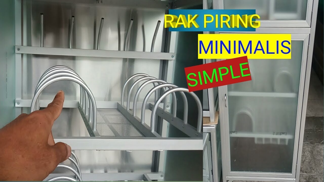  RAK  PIRING  MINIMALIS SEDERHANA  LEMARI DAPUR YouTube