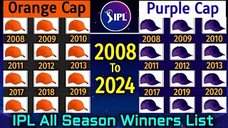 IPL Orange Cap & Purple Cap Winners Of All Seasons From 20082023 | IPL Orange & Purple Cap Winners